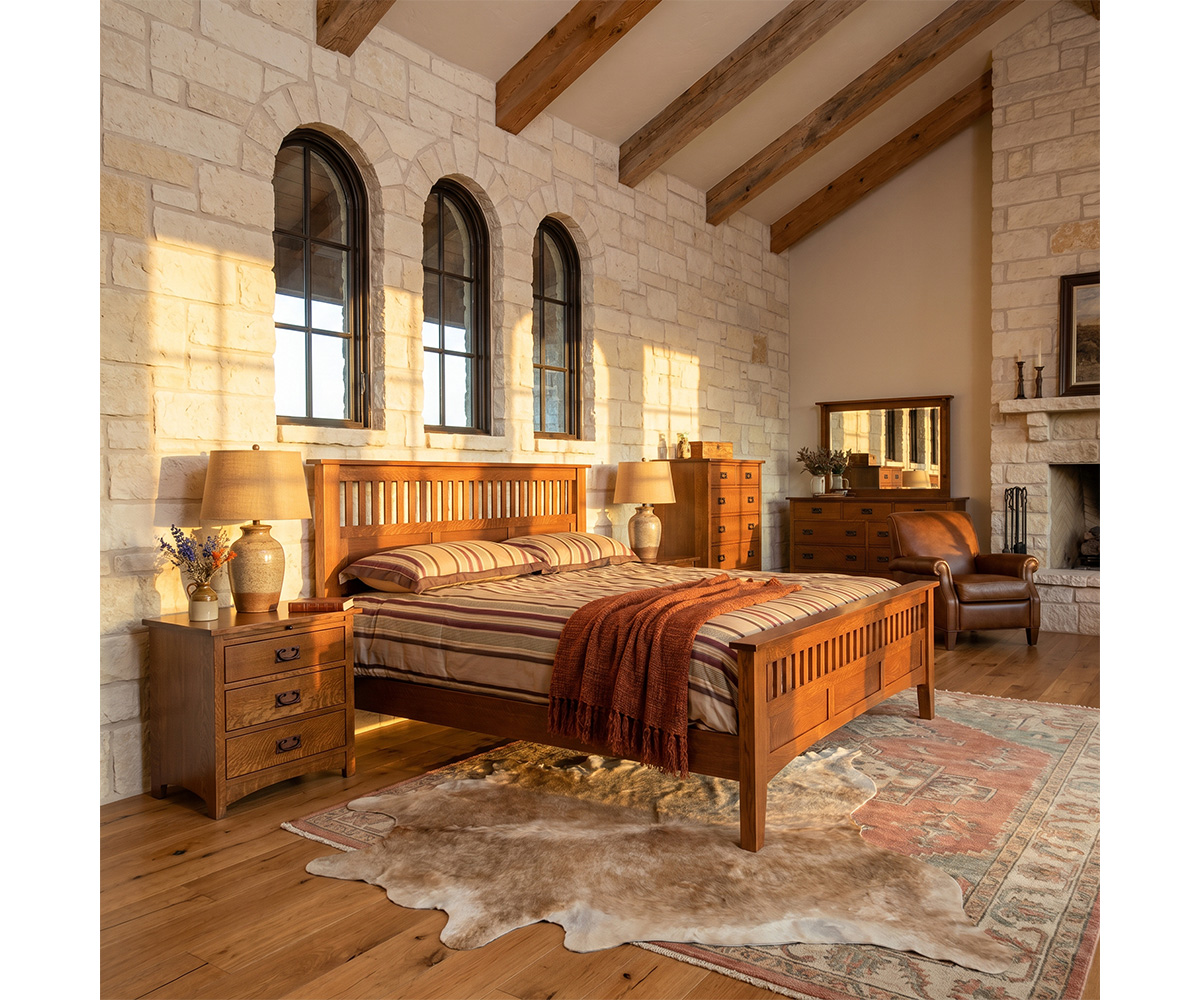 Empire Mission Bed with Drawer Unit - Image 3