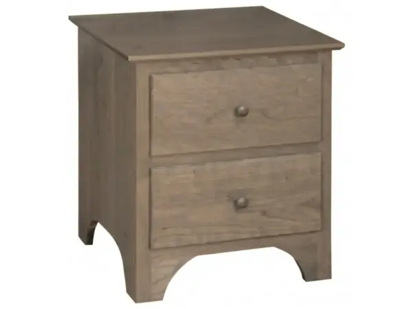 Shaker Two Drawer Nightstand