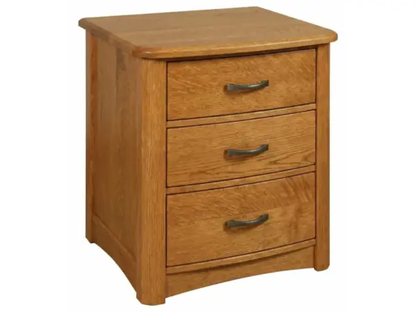 Meridian Three Drawer Nightstand