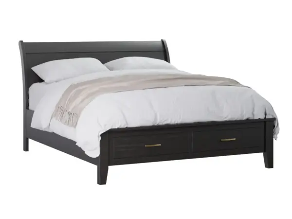 Lakeside Bed with Storage Footboard