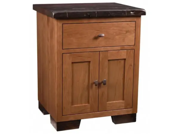 Farmhouse Heritage 1 Drawer 2 Door Nightstand