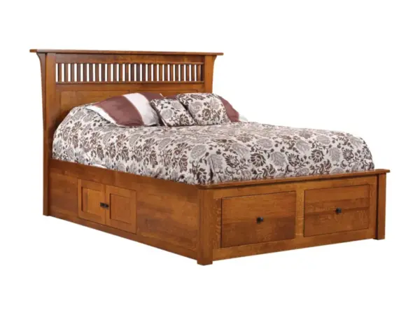 Empire Mission Bed with Drawer Unit