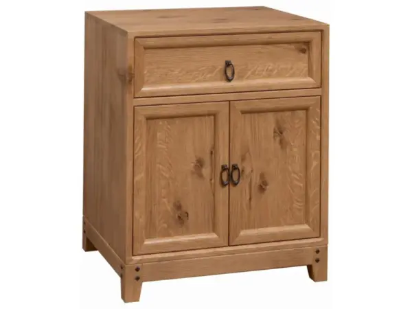 Glendale 1 Drawer 2 Door Nightstand