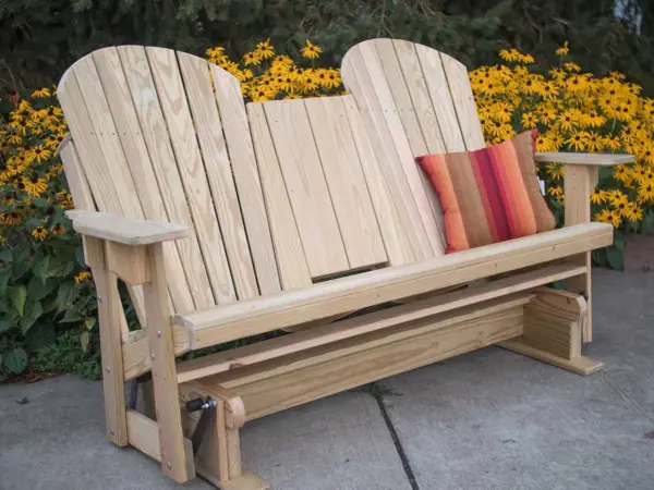 5' Double Adirondack Glider
