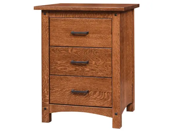 Emory Grand 3 Drawer Nightstand