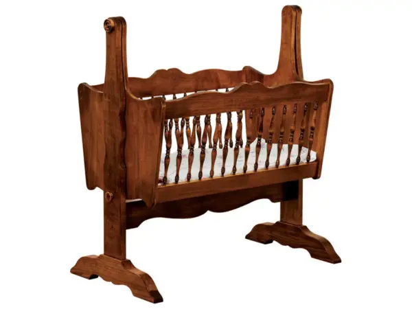 Classic Baby Cradle With Cradle Pad