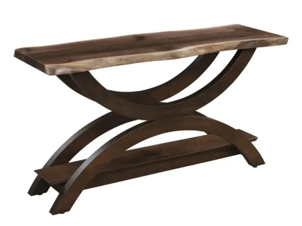 Gateway Sofa Table With Live Edge Top