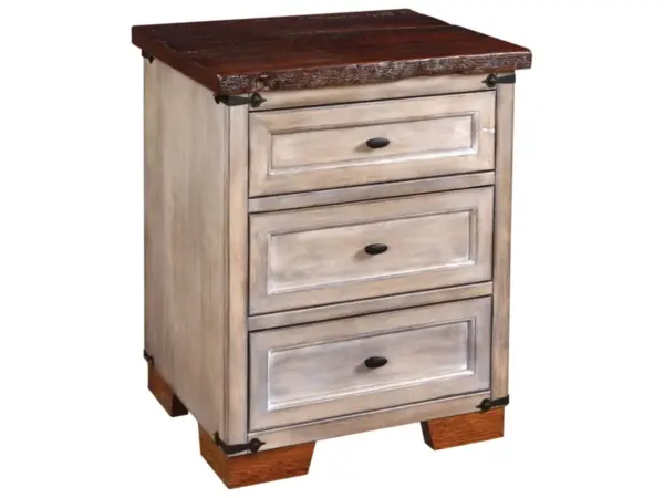 Farmhouse Heritage Three Drawer Nightstand